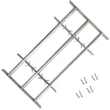 vidaXL Fenstergitter mit 3 Querstäben 1000-1500 mm