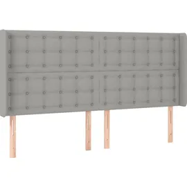 vidaXL Boxspringbett 180 x 200 cm Hellgrau