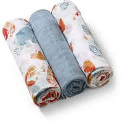 BabyOno Take Care Muslin Diapers Stoffwindeln Blue 3 St.