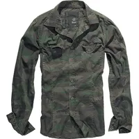 Brandit Textil Brandit Slim Shirt Hemd woodland, Größe XXL