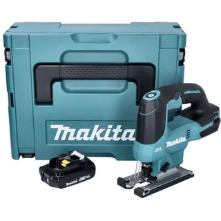 Makita DJV 184 A1J Akku Pendelhub Stichsäge 18 V Brushless + 1x Akku 2,0 Ah + Makpac - ohne Ladegerät