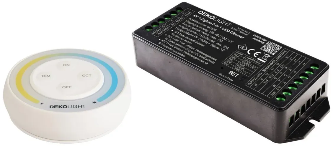 Deko-Light Steuerung RF RF-smart Starter-Set LED Single/CCT 12-48V 20A inkl. Fernbedienung