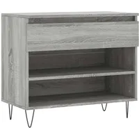 VidaXL Schuhregal Grau Sonoma 70x36x60 cm Holzwerkstoff