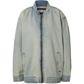 URBAN CLASSICS Ladies Oversized Skater Jacket - blau