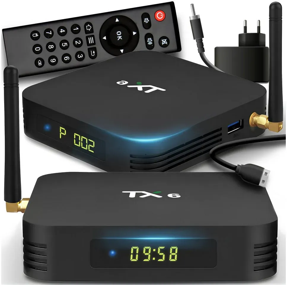 Retoo Streaming-Box TV Box MediaPlayer 4/32 GB Fernbedienung HD Streaming USB 3.0 Smart, (set, Smart-TV-Box, Netzteil, HDMI Kabel, Fernbedienung, Anleitung Deutsch), Benutzerfreundlichkeit, Geschwindigkeit und Leistung schwarz