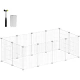 Songmics Kleintierkäfig 123 x 63 x 41 cm weiß