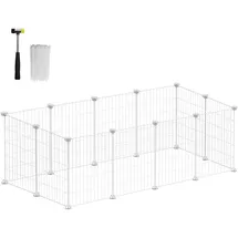 Songmics Kleintierkäfig 123 x 63 x 41 cm weiß