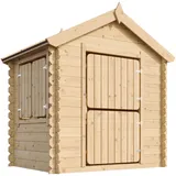 TIMBELA Spielhaus M516 Beige Holz