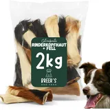 Hunde Helden Rinderkopfhaut getrocknet mit Fell 2 kg