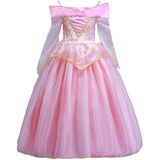 ELSA & ANNA Prinzessin Kleid Mädchen – Eiskönigin – Prinzessinnenkostüm – Mädchen Kleid für Partys, Geburtstage, Fasching, Karneval und Halloween – Prinzessin Kostüm Mädchen – 3-4 Jahre (SLP01)