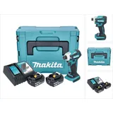 Makita DTD 172 RFJ Akku Schlagschrauber 18 V 180 Nm 1/4" Brushless + 2x Akku 3,0 Ah + Ladegerät + Makpac