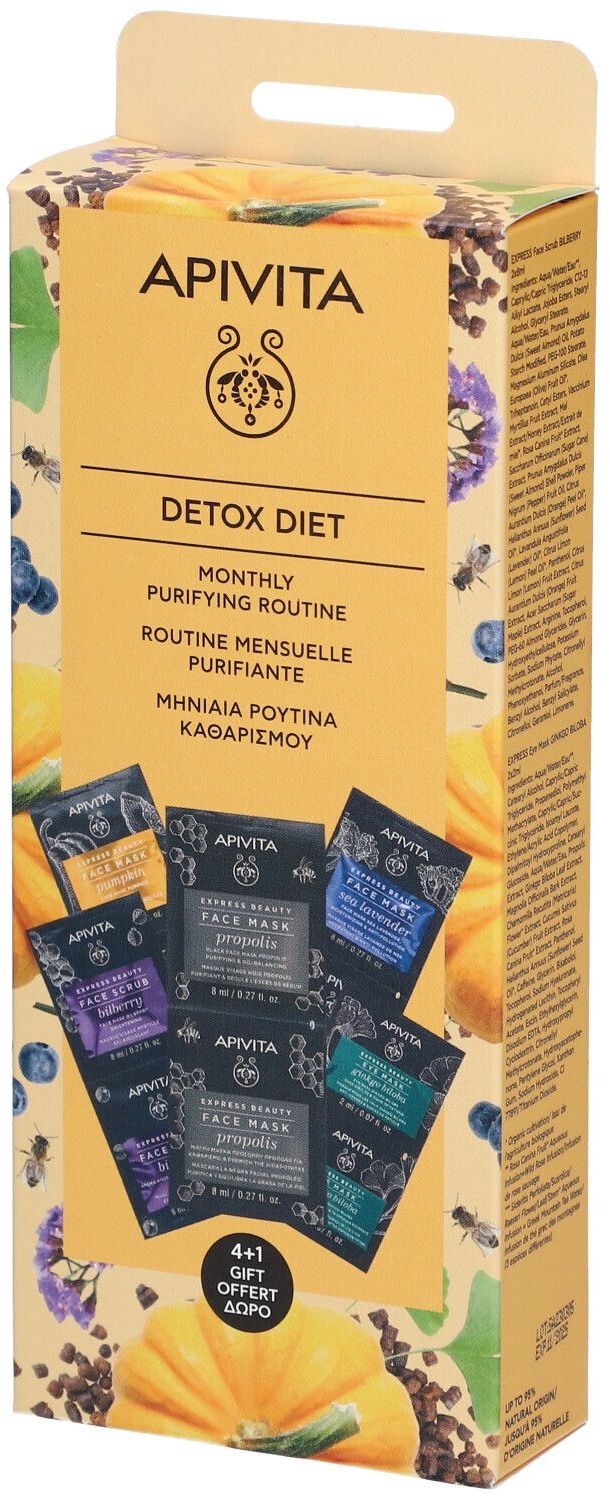 APIVITA Detox diet Routine mensuelle purifiante 1 pc(s) emballage(s) combi