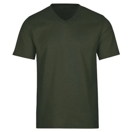 Trigema T-Shirt » V-Shirt DELUXE Baumwolle«, (1 tlg.), Gr. 4XL, khaki, , 51439914-4XL