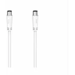 HAMA Antennen-Kabel, Koax-Stecker - Koax-Kupplung, 10m