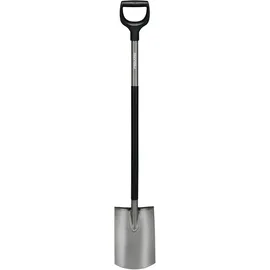 Fiskars Ergonomic Gärtnerspaten rund, grau (1066710)