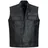 PAULGOS Lederweste Biker Kutte Clubweste Chopper Weste 100% Echtleder BW4 schwarz - Gr.: XL