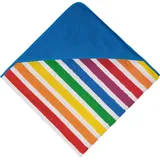 Erwin Müller Kinder-Kapuzenbadetuch, Kapuzenhandtuch Frottier bunt Größe 140x140 cm - saugstark, hautfreundlich, Streifen (weitere Größen)