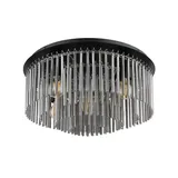 GLOBO Gorley 5x E27 rund schwarz
