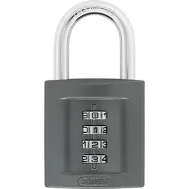 ABUS Zahlenschloss 158/50 - Vorhängeschloss mit Zinkgussdruck-Gehäuse - mit individuell einstellbarem Zahlencode - ABUS-Sicherheitslevel 5 - Dunkelgrau