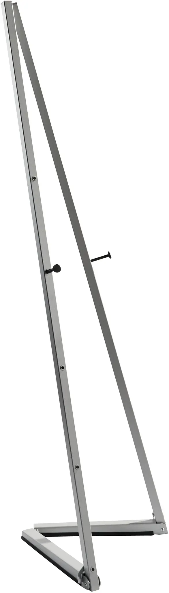 Mobile Staffelei aus Aluminium silber, Aluminium|Stahl