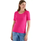 Cecil Basic T-Shirt mit Rundhals in Unifarbe