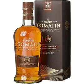 Tomatin 18 Years Old Oloroso Sherry Casks  Highland Single Malt Scotch 46% vol 0,7 l Geschenkbox