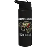 Akkordeon Mann Handharmonika Lustige Sprüche Akkordeon Stainless Steel Insulated Water Bottle