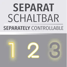 just light. LED-Deckenleuchte Asmin 100 cm