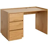 MCW Schreibtisch MCW-J78, Bürotisch Computertisch Arbeitstisch, Schublade, 78x121x60cm ~ Eiche-Optik