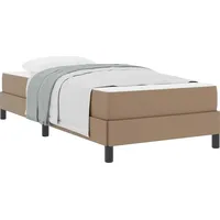 VidaXL Bettrahmen mit Matratze Cappuccino 80 x 200 cm