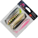 Fox Rage Zander Pro Mixed UV Colour Pack - 5 Gummifische, Länge:7.5cm