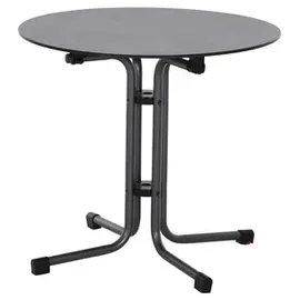Siena Garden Sola Klapptisch Ø 80 x 70 cm anthrazit/dark grey