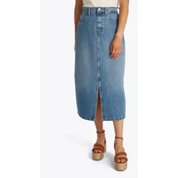 Tommy Hilfiger Jeansrock »DNM MIDI STRAIGHT SKIRT HW UMA«, in blauer Waschung TOMMY HILFIGER Uma 40