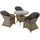 Tectake Rattan Sitzgruppe 7-tlg. Braun/Grau