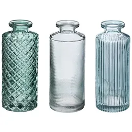 Atmosphera Créateur d'intérieur Glasvase SINGLE, 3 Solifloren, Glas, grün - Grün