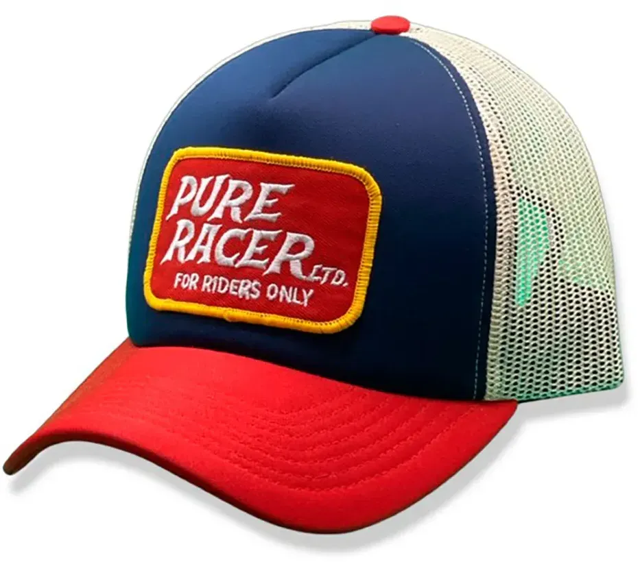 Pure Racer Electric Kappe - Blue / Red / Khaki - ONE SIZE: