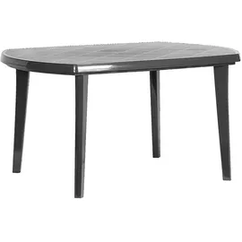 JARDIN Elise Gartentisch 137 x 90 x 73 cm graphit oval