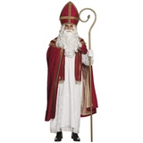 Boland 56840 - Kostüm Sankt Nikolaus, Gr. L/XL, Gewand, Umhang und Mütze, Weihnachtsmann, Bescherung, Weihnachten, Kostüm, Karneval, Mottoparty