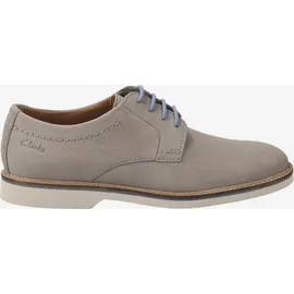 CLARKS Atticus LTLace Oxford, Grau, Nubuk, 42,5 EU - 42.5