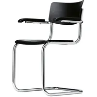 Thonet Armlehnstuhl S 43 F Buche schwarz gebeizt