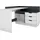 byLIVING Eckschreibtisch Bern Weiß