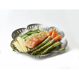 Joseph Joseph Bloom Steel Zusammenklappbarer Dampfgareinsatz aus Edelstahl-Grün, Stainless Steel