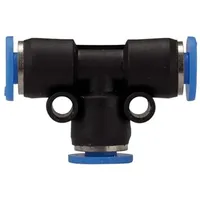 Riegler T-Steckverbindung »Blaue Serie « mini, red., Schlauch-Außen- Ø4/3,