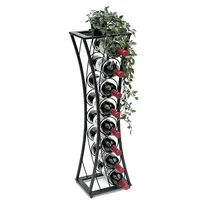 DanDiBo Ambiente Weinregal 25 x 83 x 20 cm Schwarz