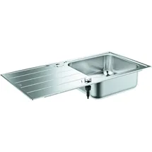 Grohe K500 rechts Auflagespüle Edelstahl Handbetätigung 1000 x 500 mm