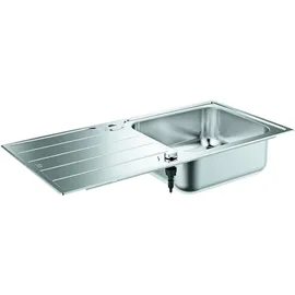 Grohe K500 rechts Auflagespüle Edelstahl Handbetätigung 1000 x 500 mm