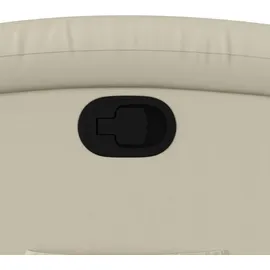 vidaXL Relaxsessel mit Aufstehhilfe Kunstleder 92 x 99,5 x 0 cm Creme