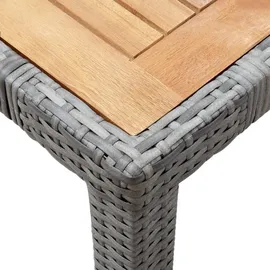 vidaXL Garten-Essgruppe 5-tlg. Grau