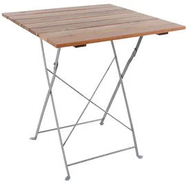 Mojawo Gartentisch Klapptisch 70 x 70 x 74 cm Braun/Grau