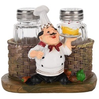 Nikou Pfeffer Ornament Flasche - Chef Statue Salz Pfeffer Flaschenhalter Resin Crafts Dekorative Ornamente Küche Wohnkultur (Größe : A)